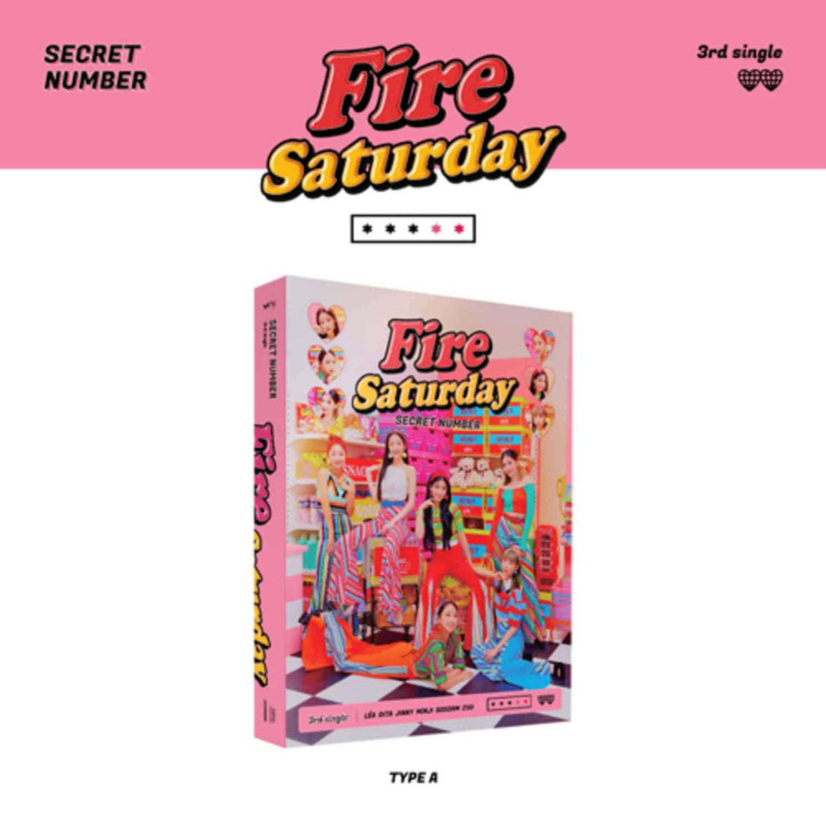 SECRET NUMBER - 3rd Album [Fire Saturday] (TYPE A) - Kpop Al | Kool Seoul - Buy Kpop Albums Online