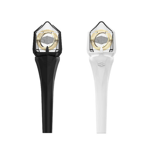 SF9 Official Lighstick ver 2 in black and white, sleek design with transparent top, perfect for supporting SF9 at live events.
