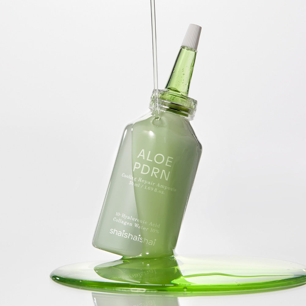 SHAISHAISHAI [1+1] Aloe PDRN Cooling Repair Ampoule 50ml product image with glass bottle