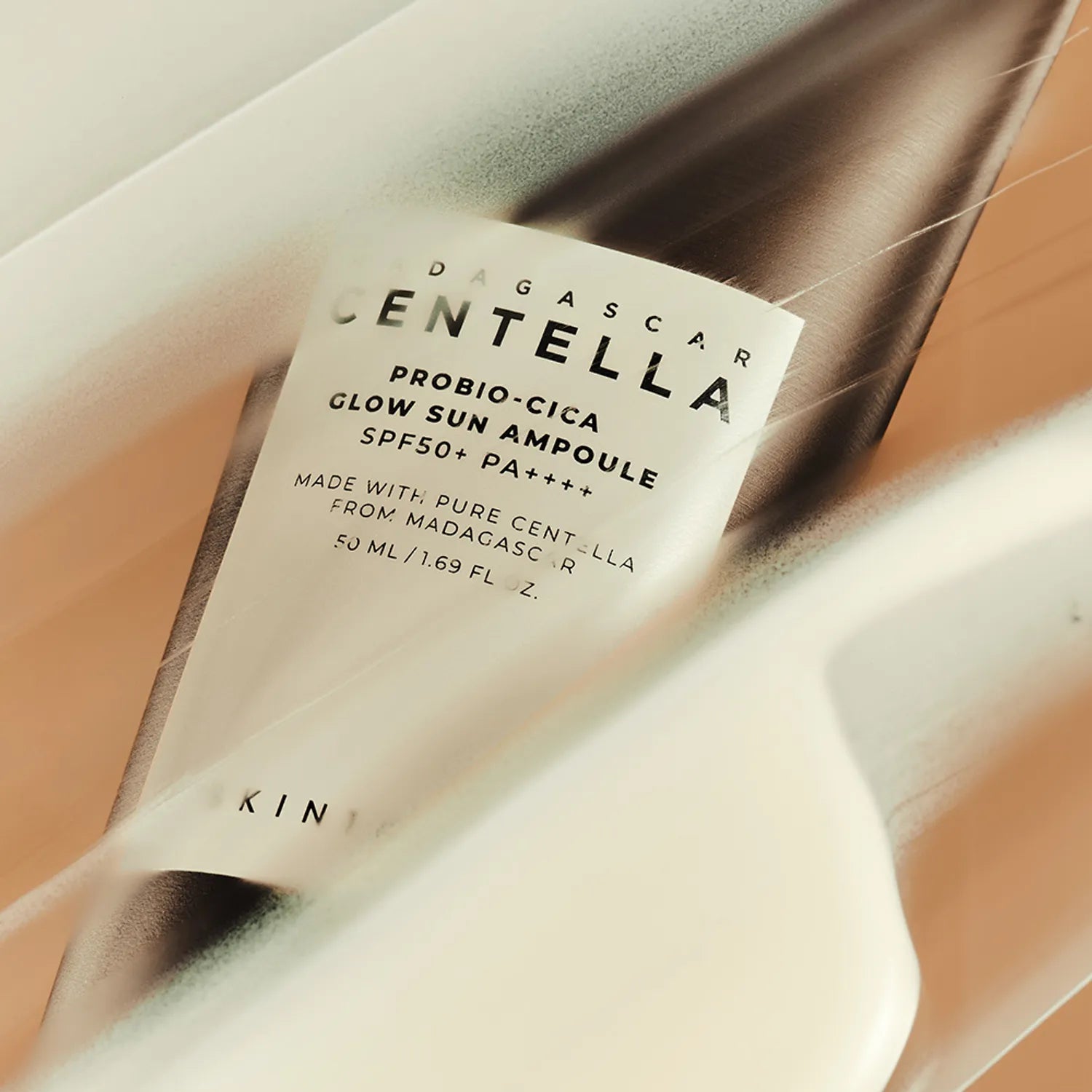 SKIN1004 Madagascar Centella Probio-cica Glow Sun Ampoule 50ml with SPF50+ protection, featuring Centella from Madagascar.