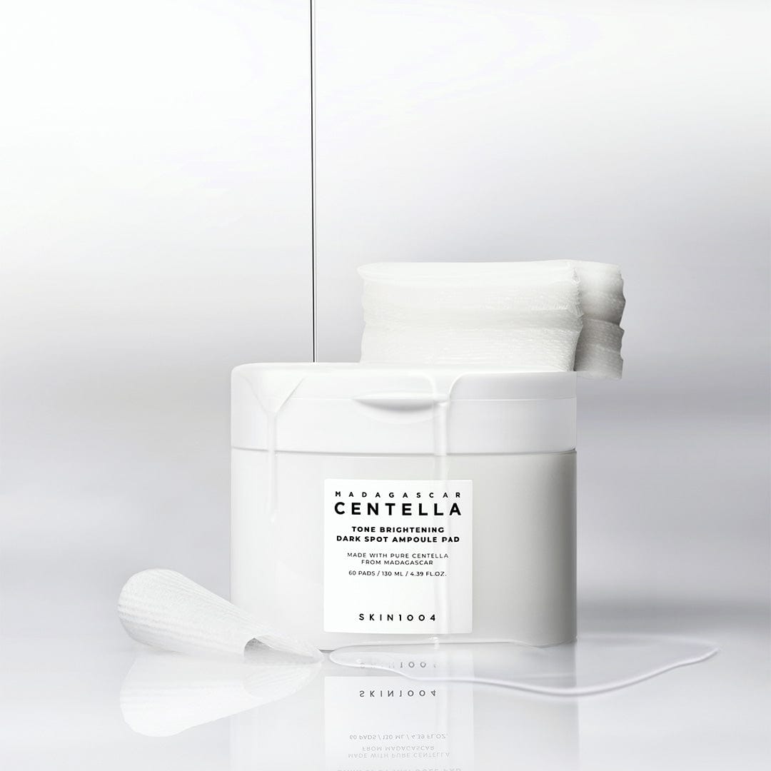 SKIN1004 Madagascar Centella Tone Brightening Dark Spot Ampoule Pads (60 sheets) displayed on white background