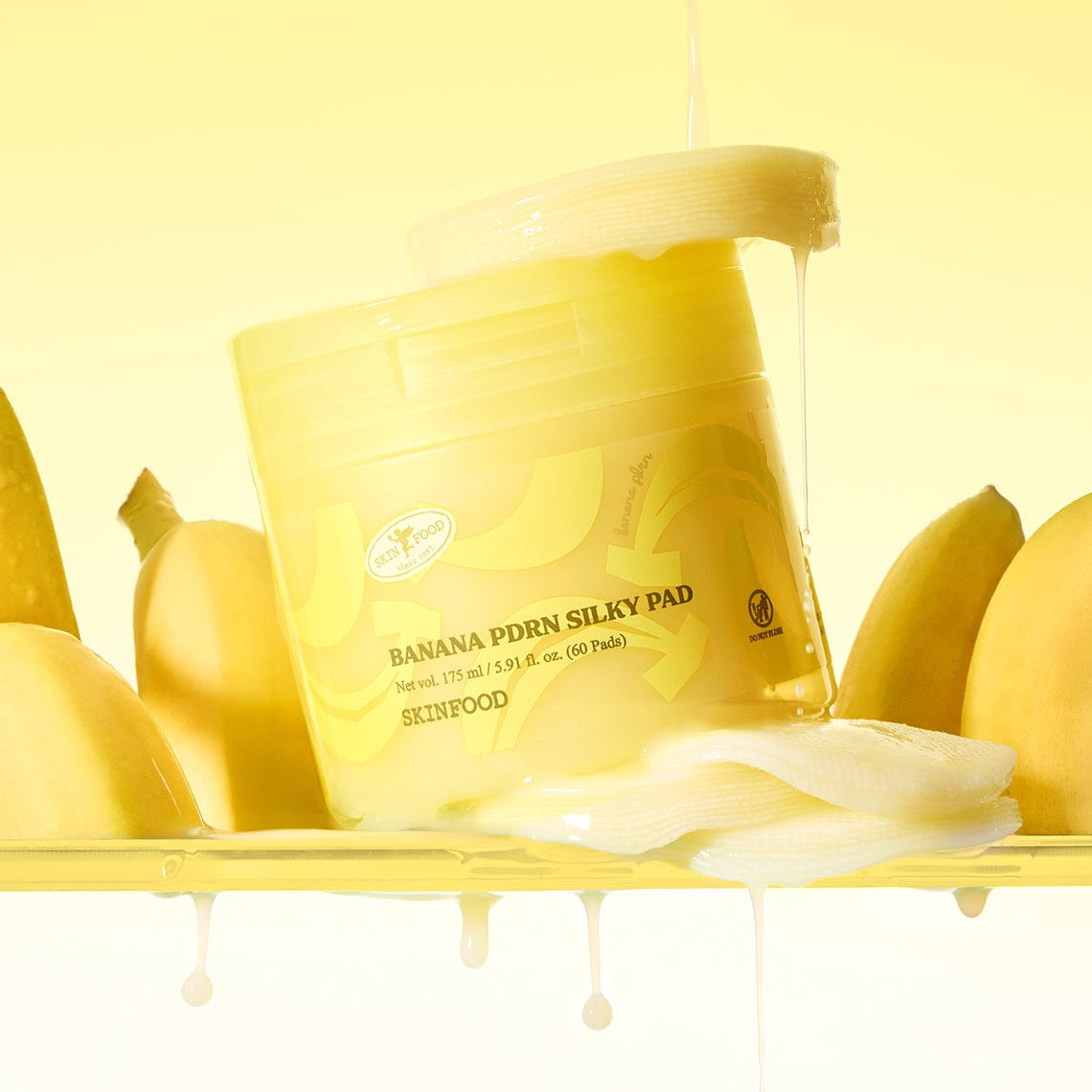 Skinfood Banana Pdrn Silky Pad 60 Sheets