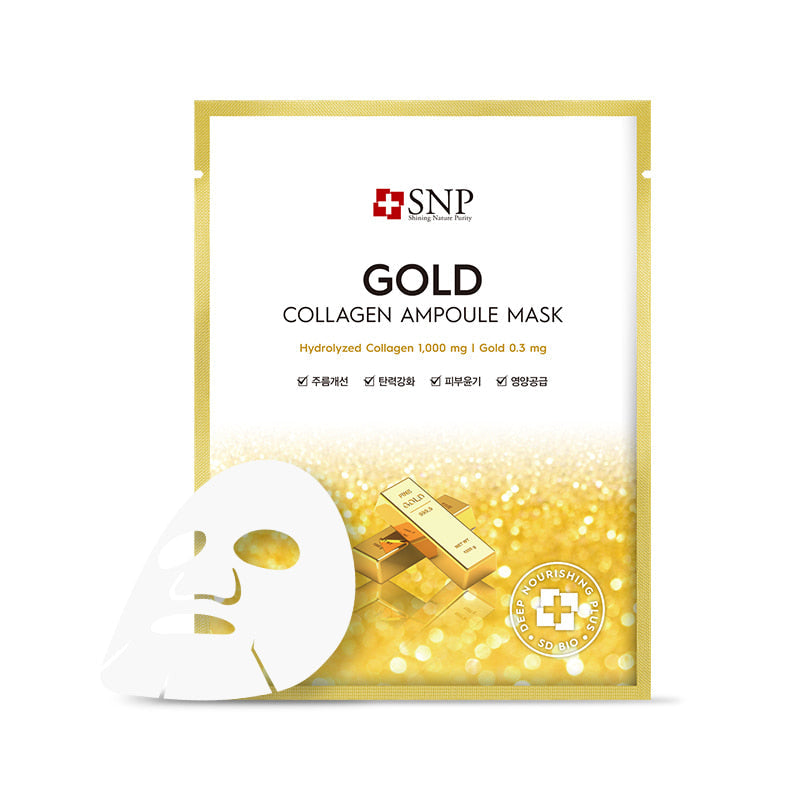 Snp Beauty Gold Collagen Ampoule Mask 25ml*10ea