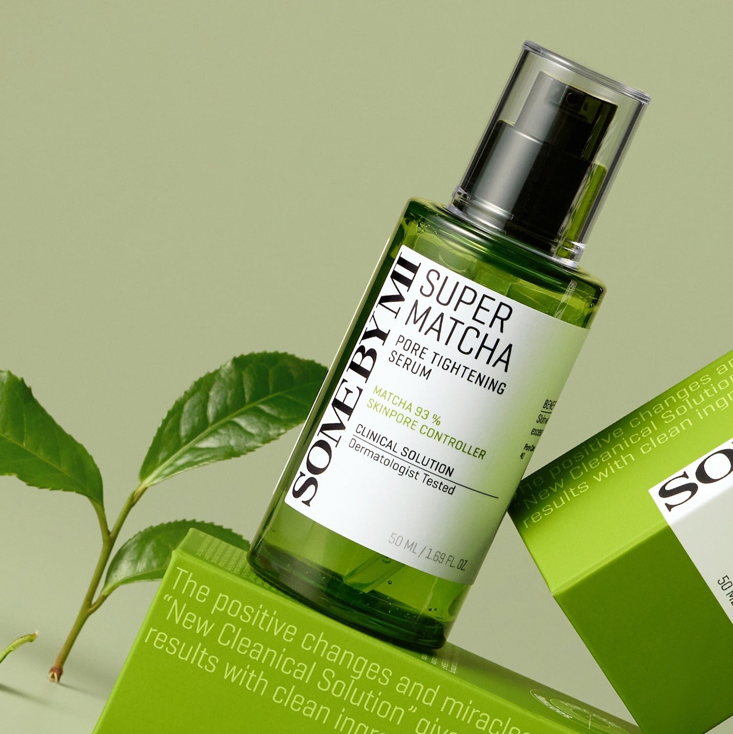 SOME BY MI Super Matcha Pore Tightening Serum 50ml bottle with packaging