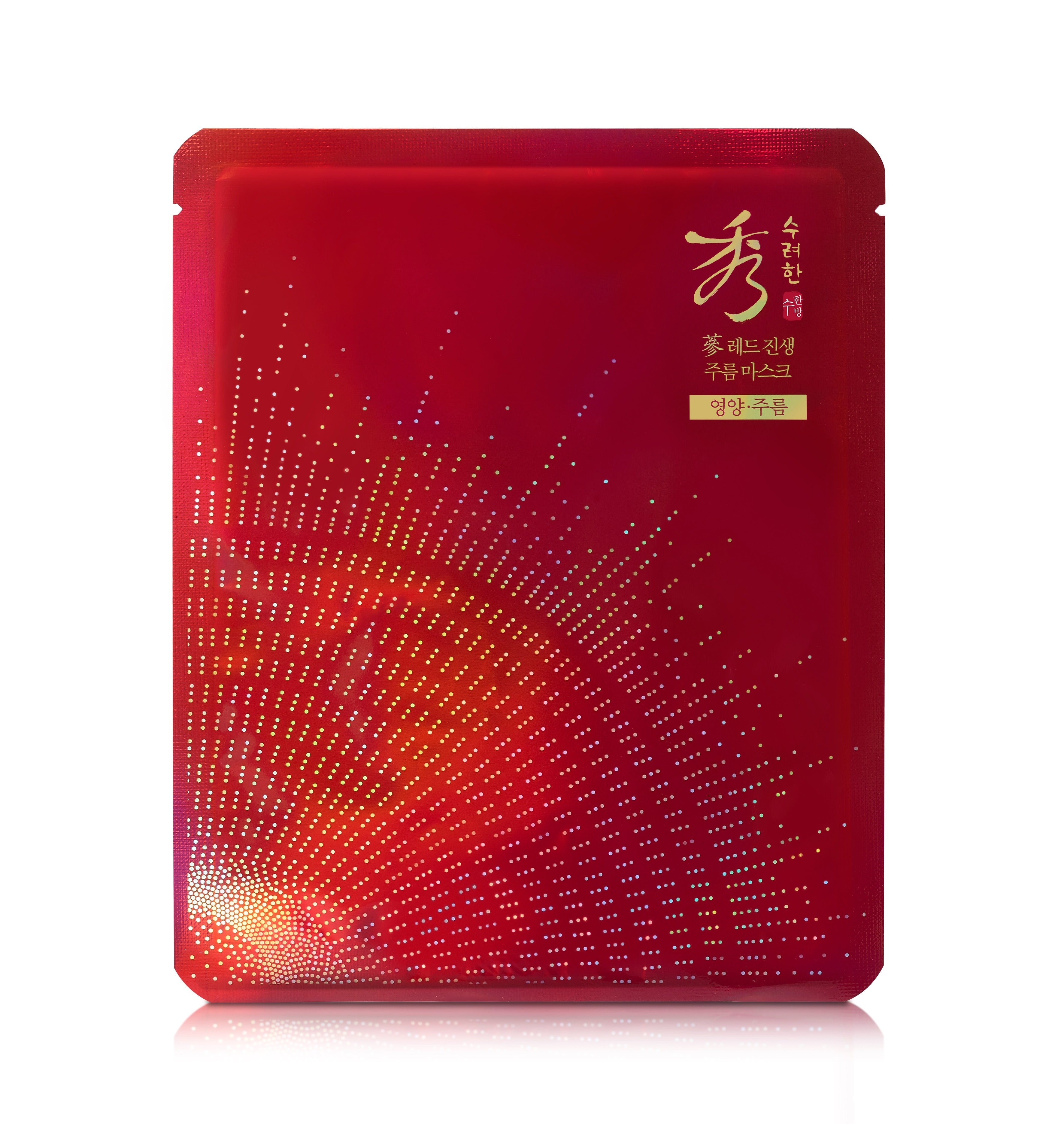 Image of SOORYEHAN Red Ginseng Wrinkle Mask 1 Sheet packaging on a white background