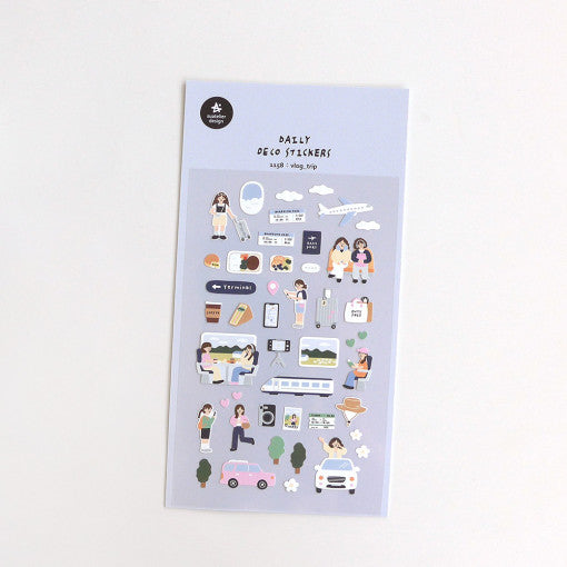 Suatelier Vlog Trip Stickers
