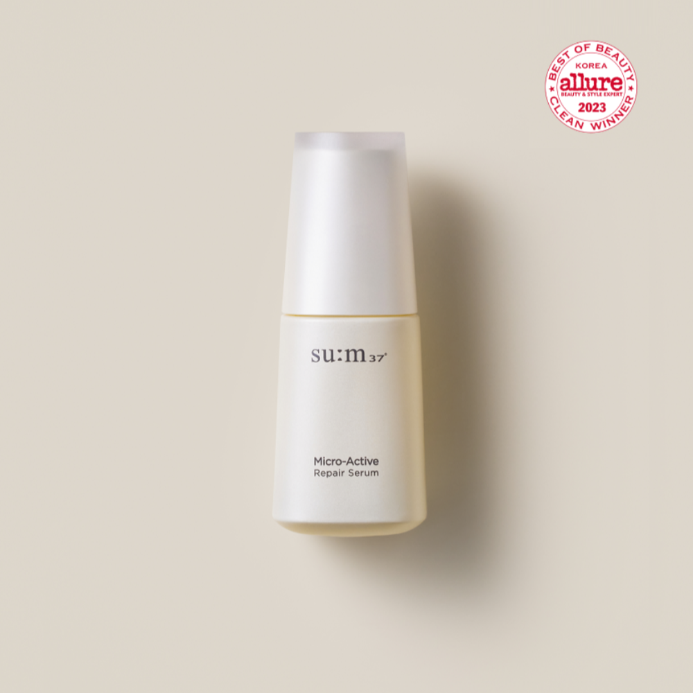 SU:M37 Microactive Repair Serum 50ml bottle with Allure Korea 2023 Best of Beauty Award