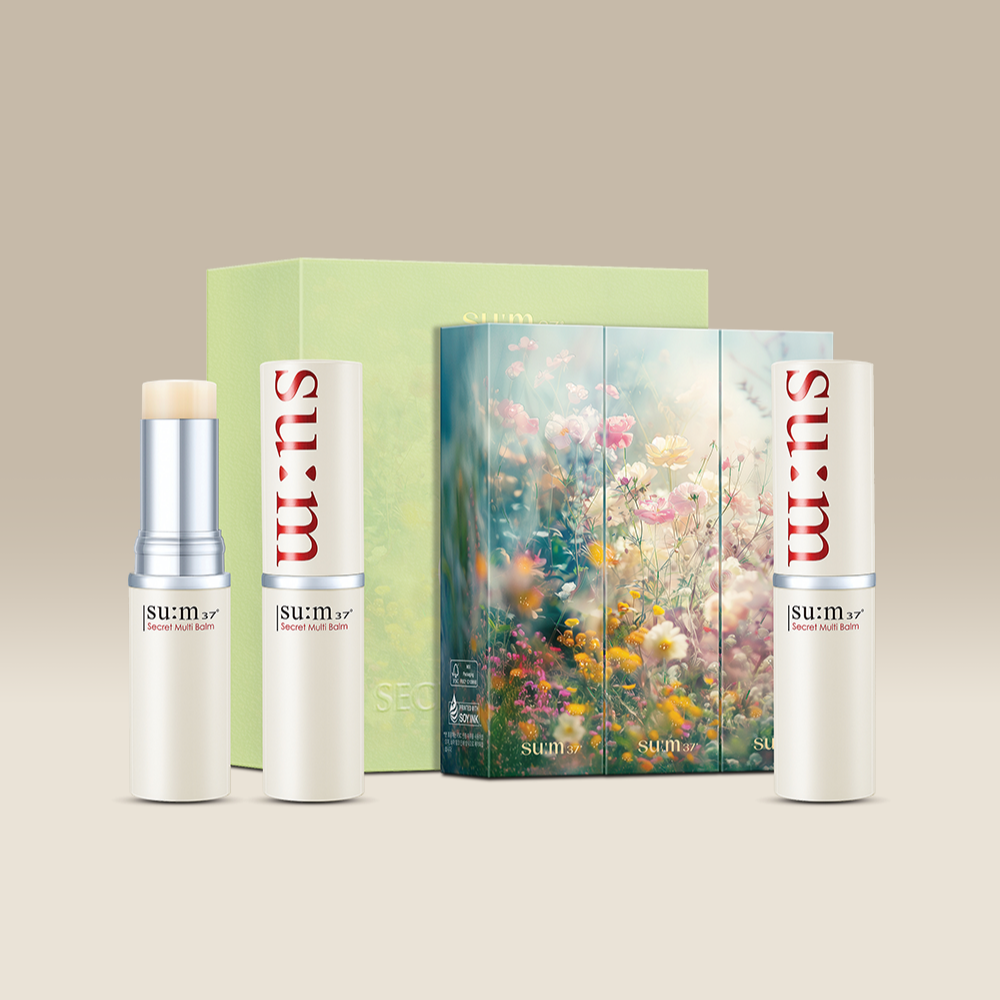 SU:M37 Secret Multi Night 2+1 Plan (Set) with elegant floral packaging and skincare products