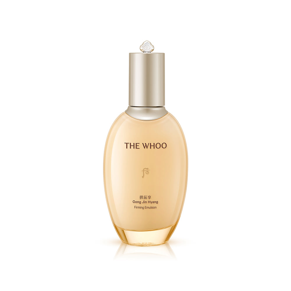 Bottle of THE WHOO Gongjinhyang Elastic Emulsion 110ml for skin firming and elasticity