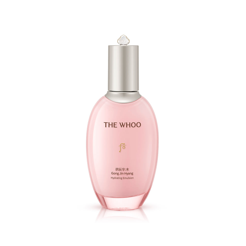 THE WHOO Gongjinhyang Moisture Emulsion 110ml bottle, luxury skincare for hydration and radiance