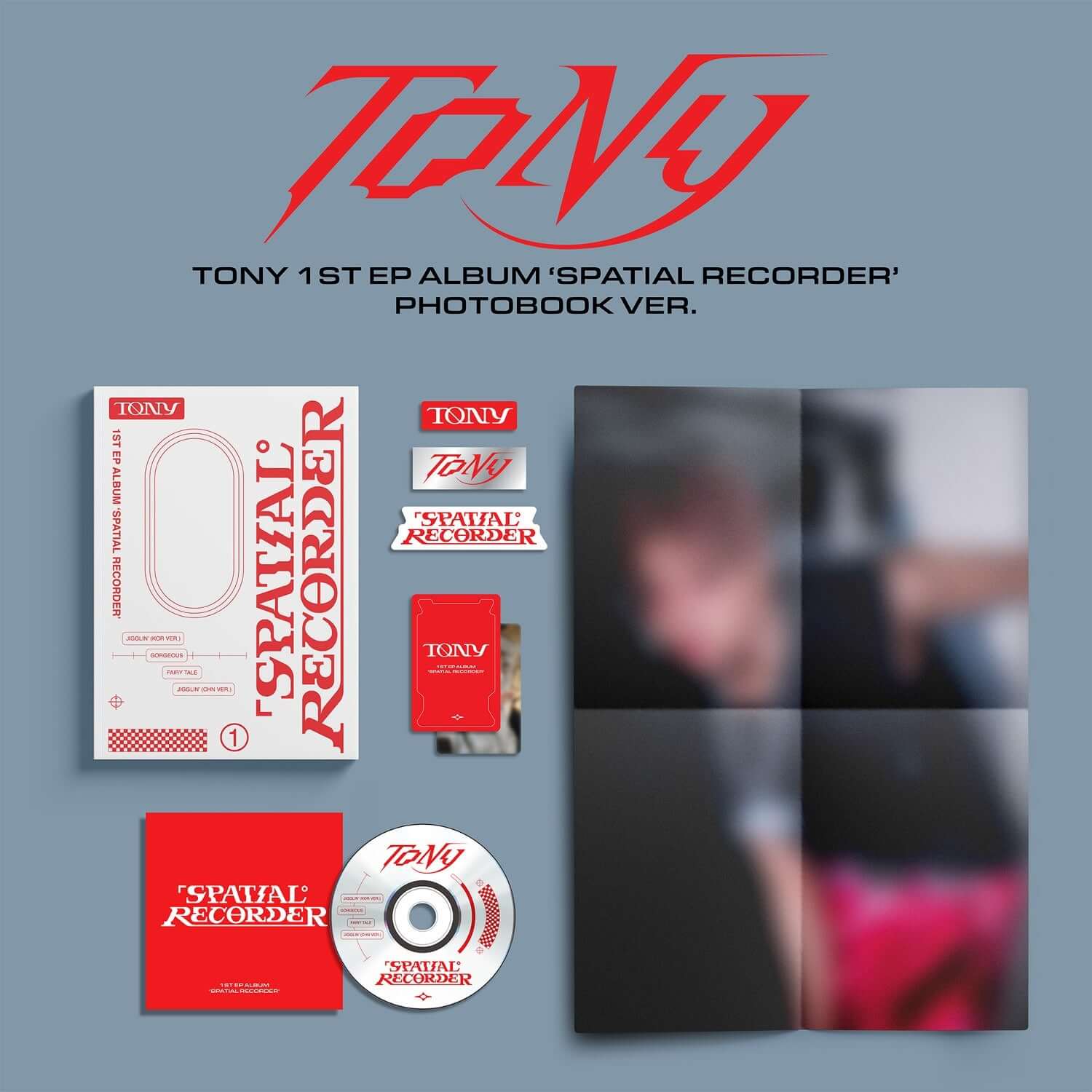 TONY - 1st EP [SPATIAL RECORDER] (PHOTOBOOK ver) - Kpop Albu | Kool Seoul - Buy Kpop Albums Online