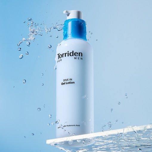 TORRIDEN Dive In Low Molecular Hyaluronic Acid For Men Gel Lotion 200ml - Gentleman Korea men’s hydrating gel lotion bottle