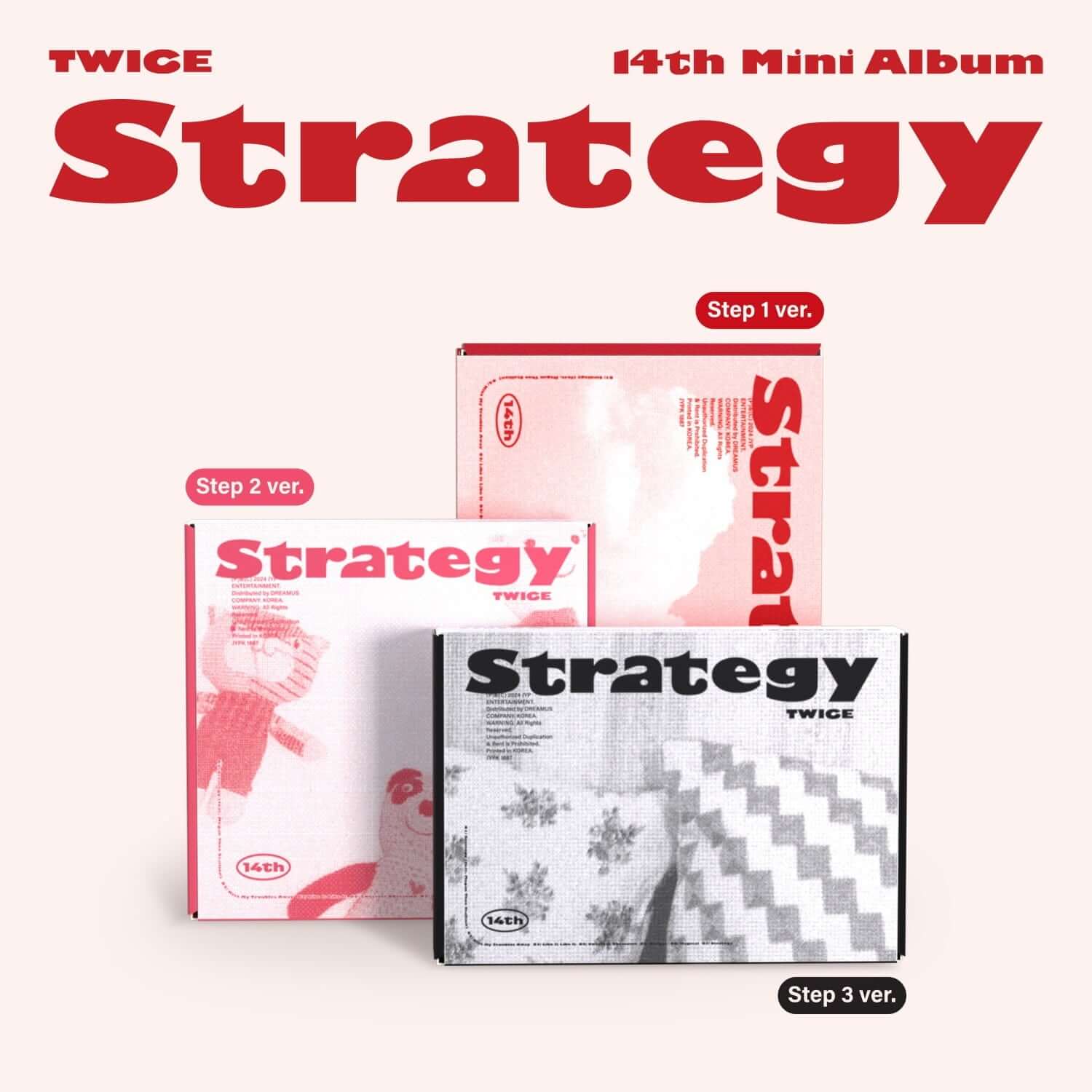 TWICE - 14th Mini Album [STRATEGY] (Step1 ver. / Step2 ver.  | Kool Seoul - Buy Kpop Albums Online