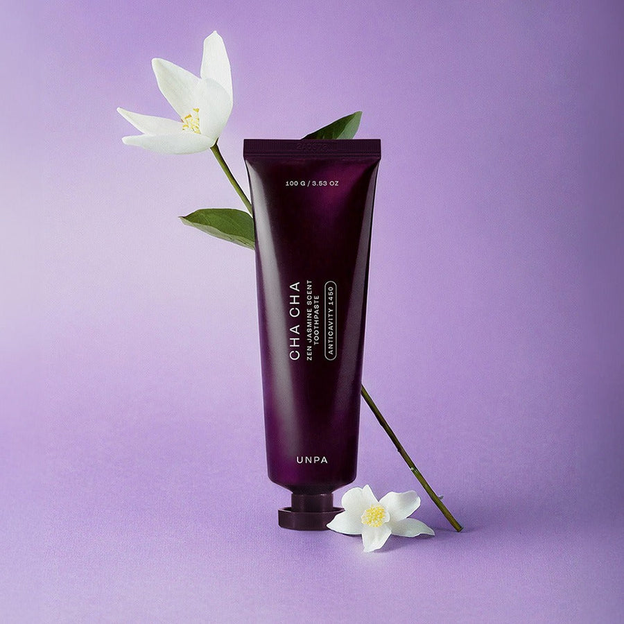 UNPA Cha Cha Zen ジャスミン香 1450ppm 高濃度フッ素配合歯みがき粉 100g