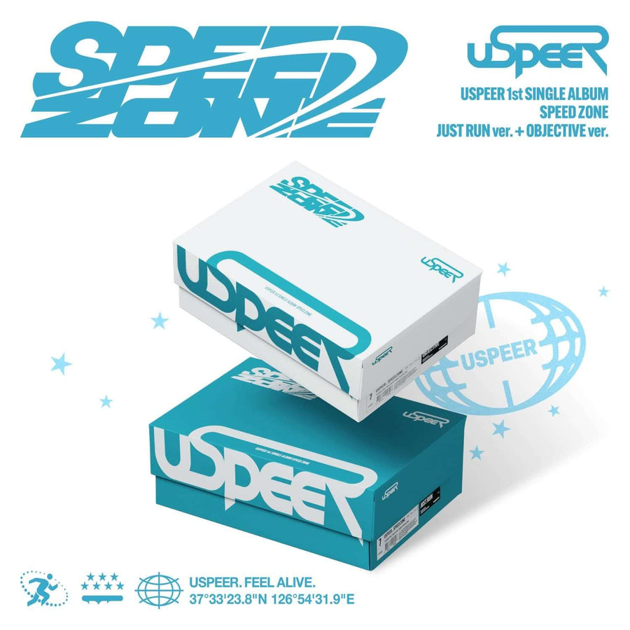 Uspeer - 1stシングルアルバム [Speed Zone]（Objectify/Just Run版）（ランダム1種／全2種） - Kpopアルバム