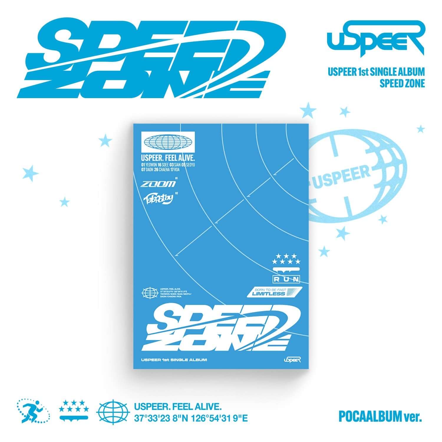 USPEER - 1st SINGLE ALBUM [SPEED ZONE] (POCA ALBUM ver.) - K | Kool Seoul - Buy Kpop Albums Online
