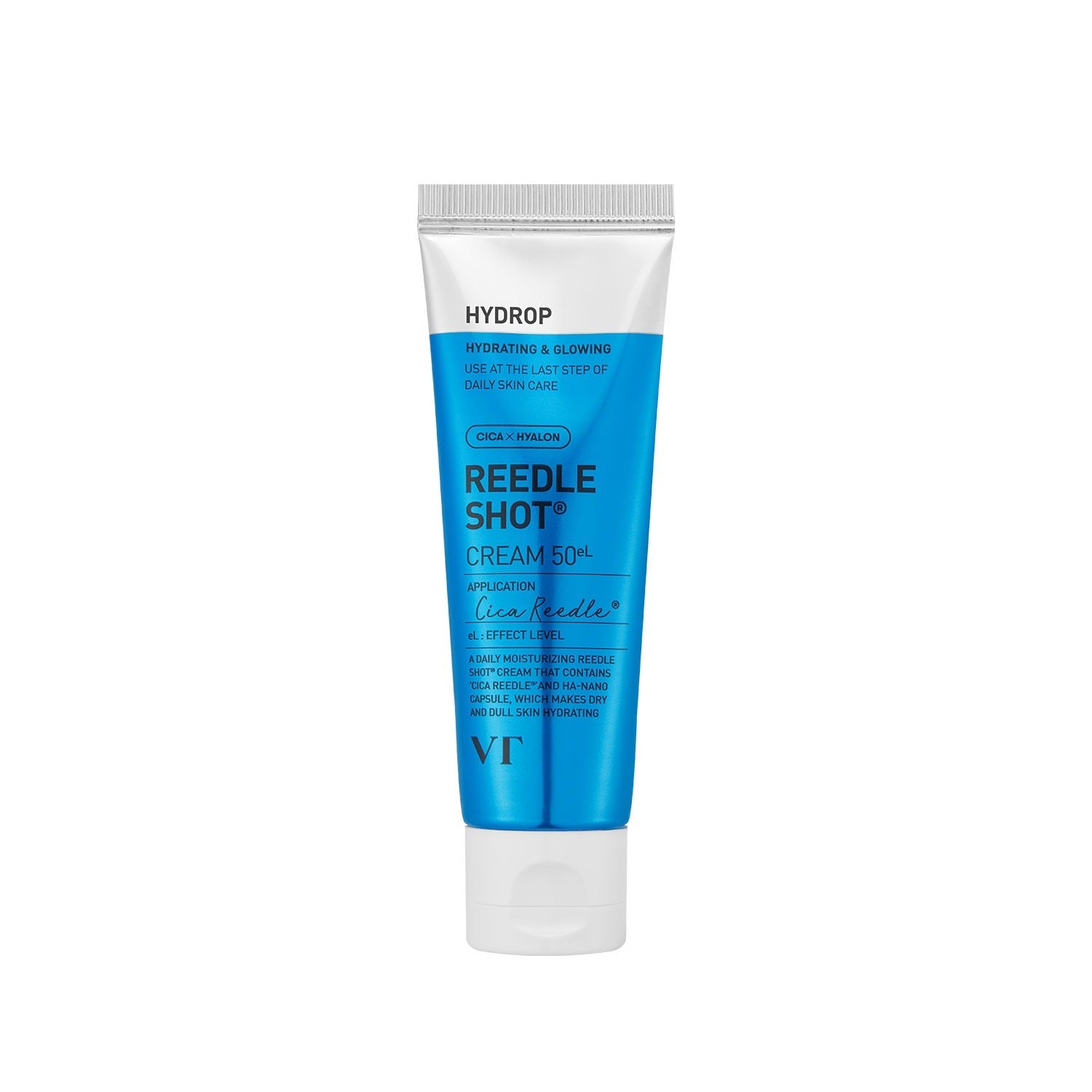 VT COSMETIC Hydro Riddleshot Cream 50g in a blue and white tube