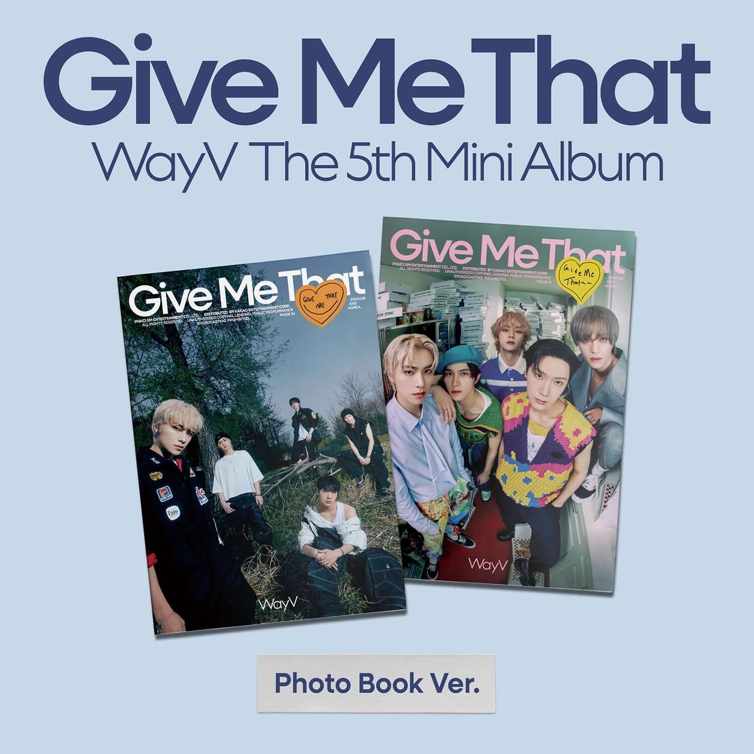 WAYV - 5th Album [Give Me That] (Photobook Ver.) (Set of 2)  | Kool Seoul - Buy Kpop Albums Online