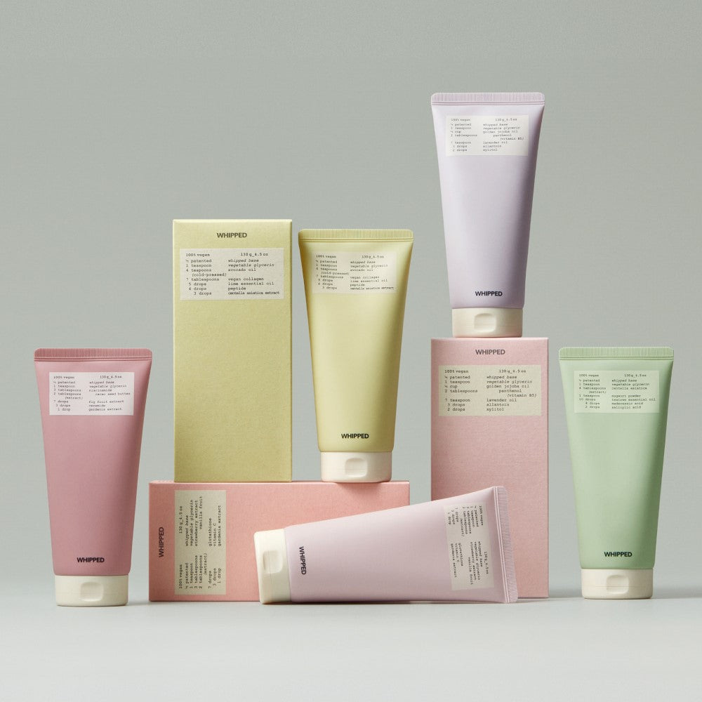 WHIPPED Vegan Pack Cleanser Tube 130ml | Kool Seoul