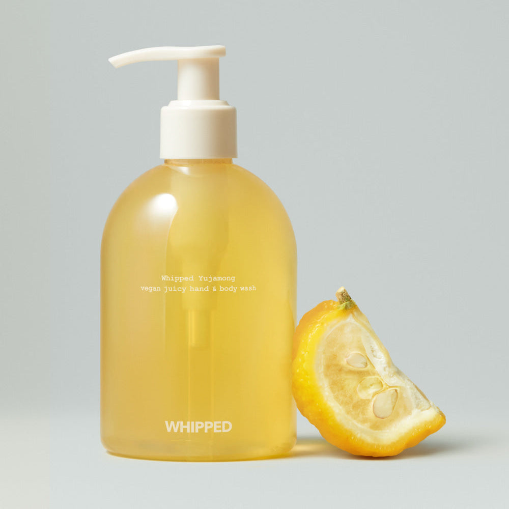 WHIPPED Yujamong Vegan Juicy Hand & Body Wash 290ml with lemon slice