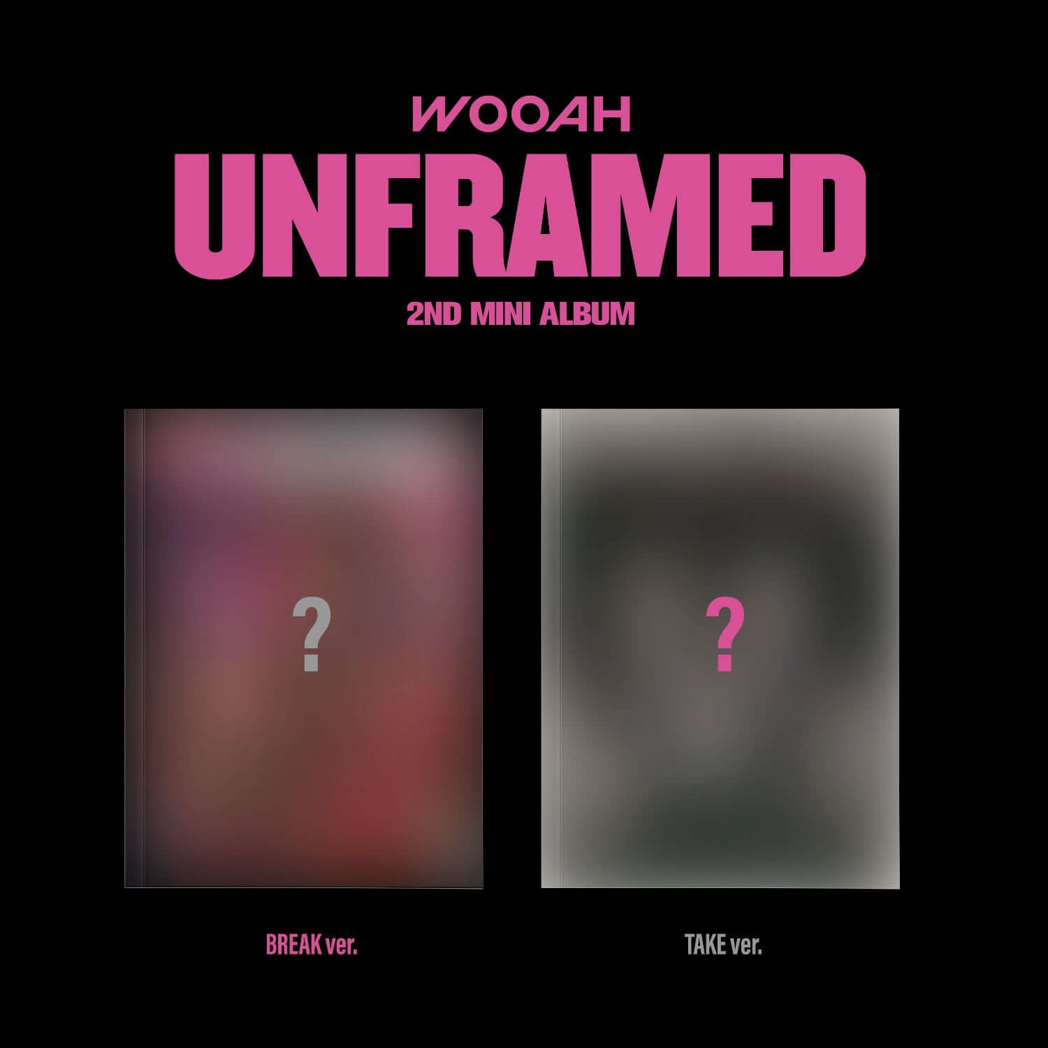 WOOAH - [UNFRAMED] (BREAK ver. / TAKE ver.) (Set) - Kpop Alb | Kool Seoul - Buy Kpop Albums Online