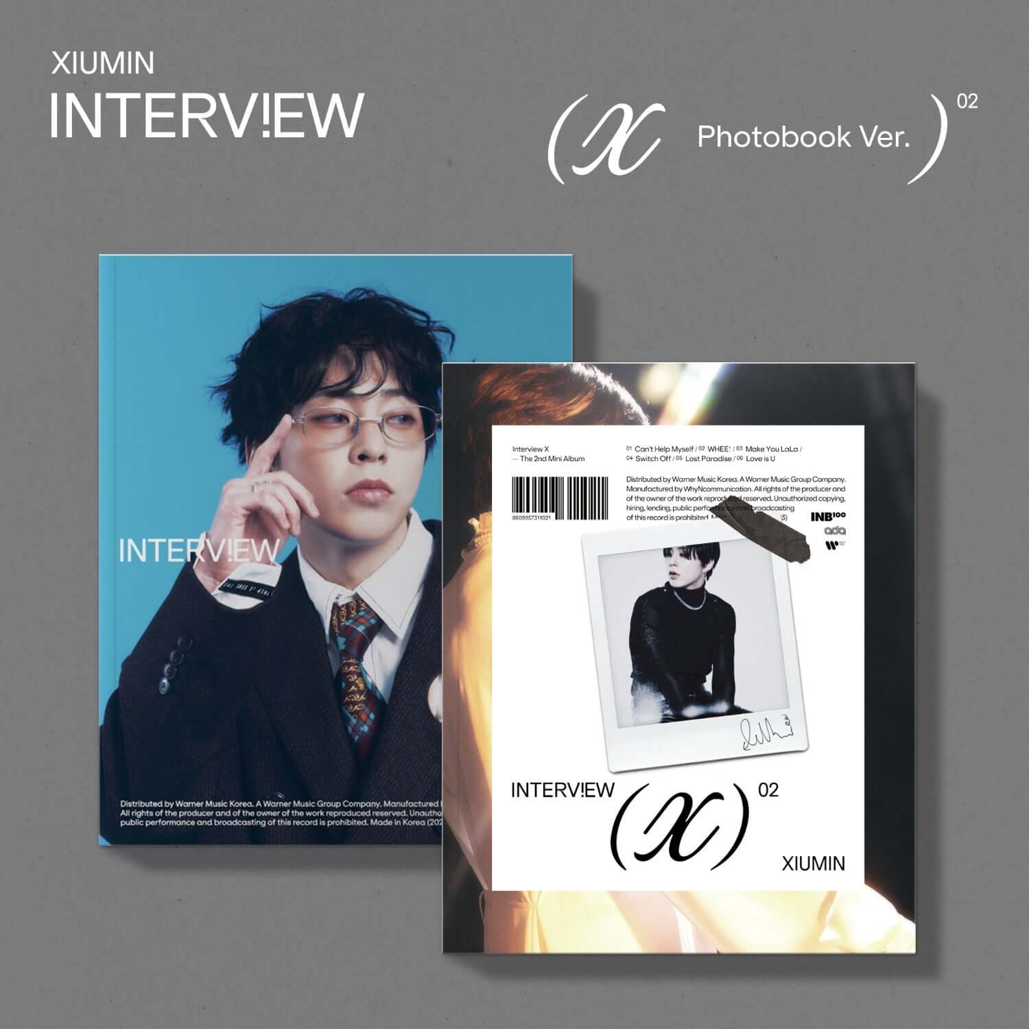 XIUMIN - Interview X [Photobook Ver.] (XIU VER., MIN VER.) ( | Kool Seoul - Buy Kpop Albums Online