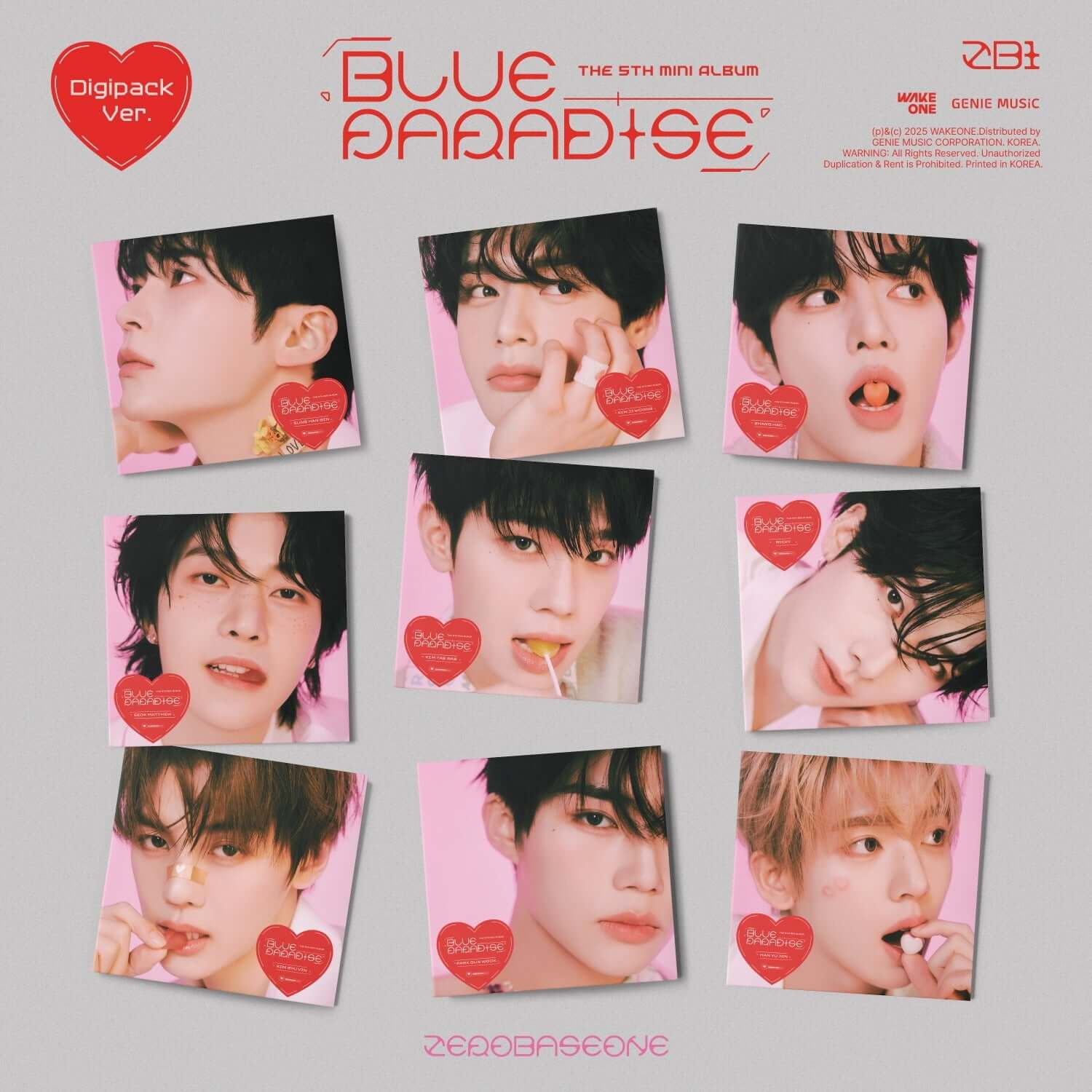 ZEROBASEONE - 5th Album [BLUE PARADISE] (Digipack Ver.) (Ran | Kool Seoul - Buy Kpop Albums Online