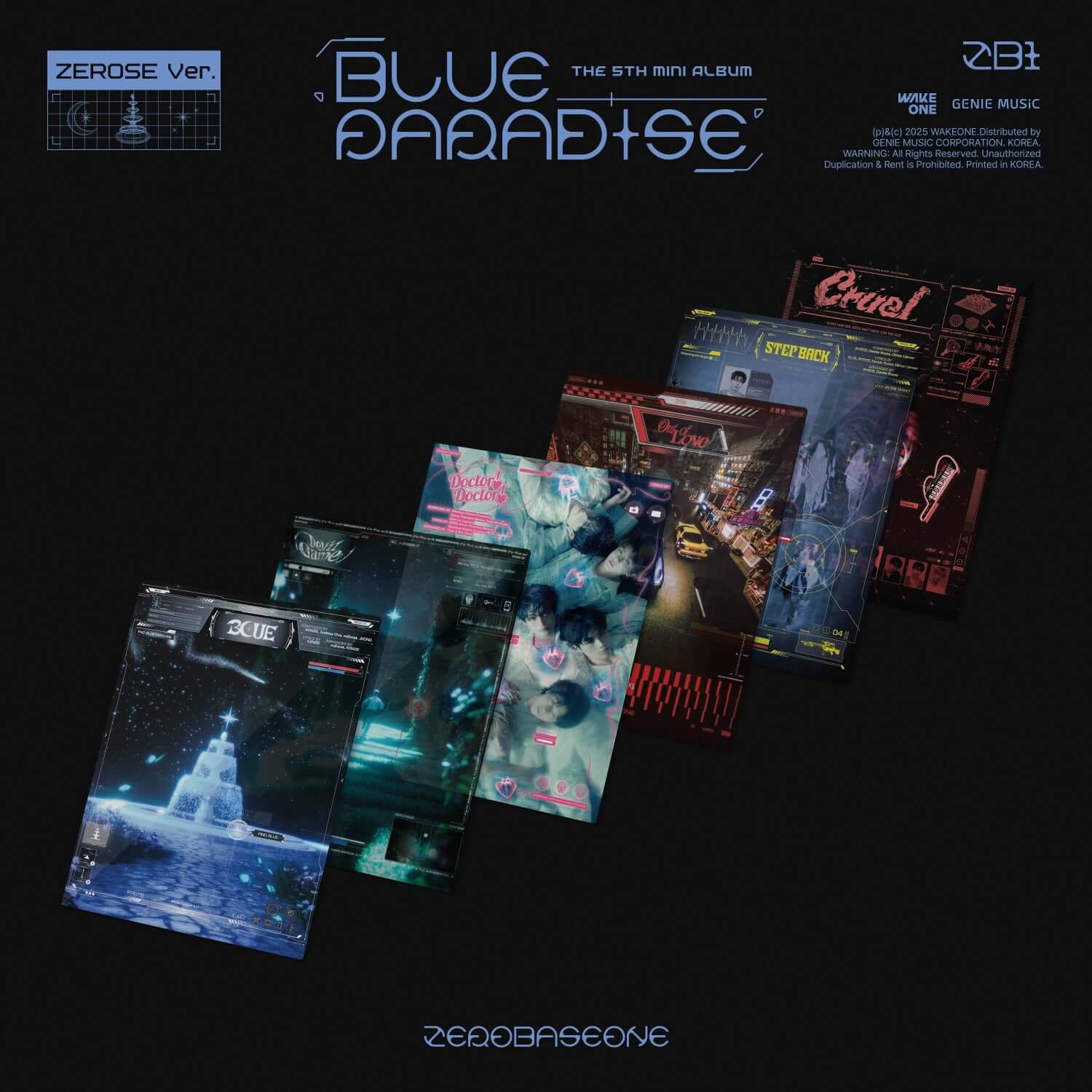 ZEROBASEONE - 5th Album [BLUE PARADISE] (ZEROSE Ver.) (Rando | Kool Seoul - Buy Kpop Albums Online