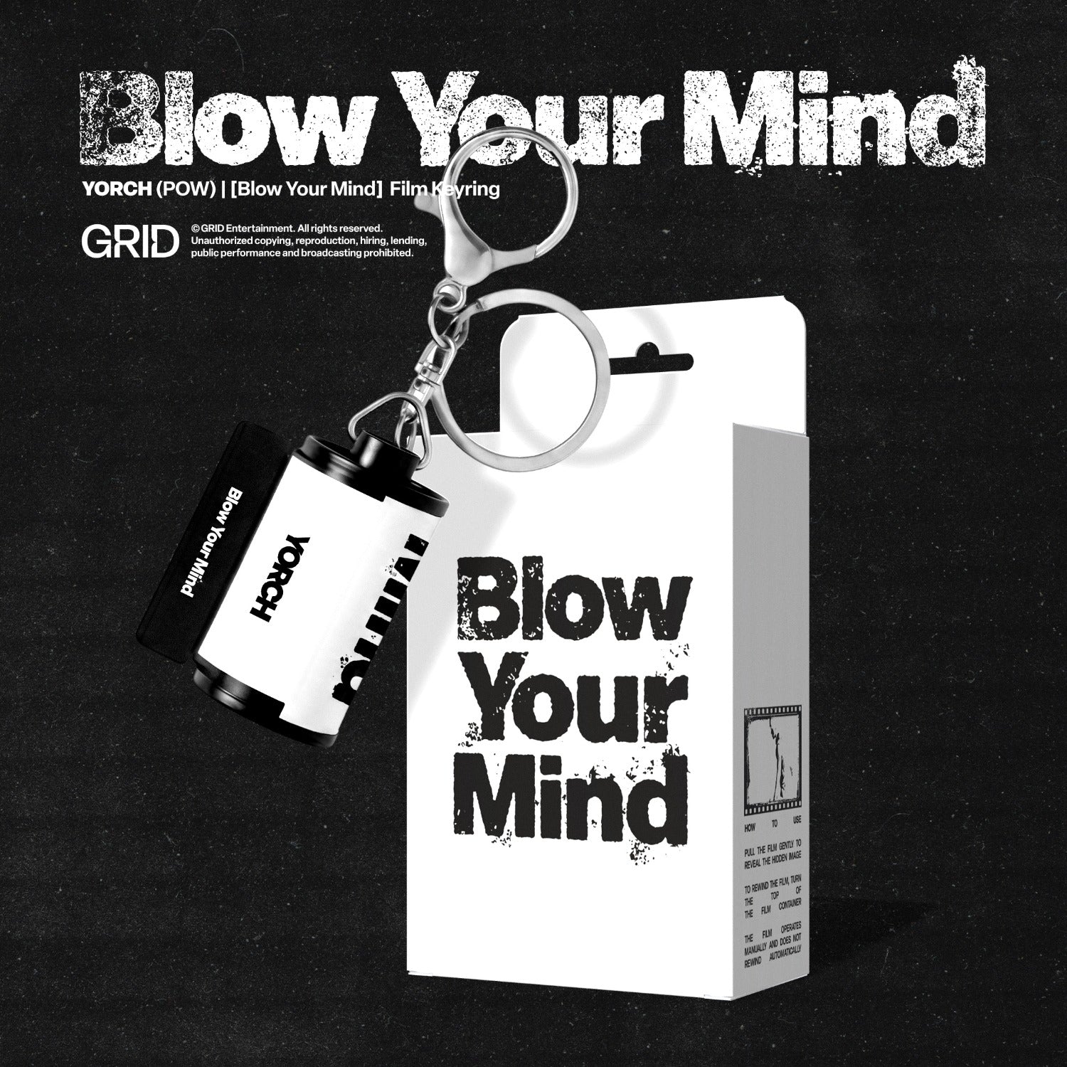 YORCH - YORCH (POW) - 'Blow Your Mind' Film Keyring (LIGHT Ver.) - Kpop Album Koolseoul