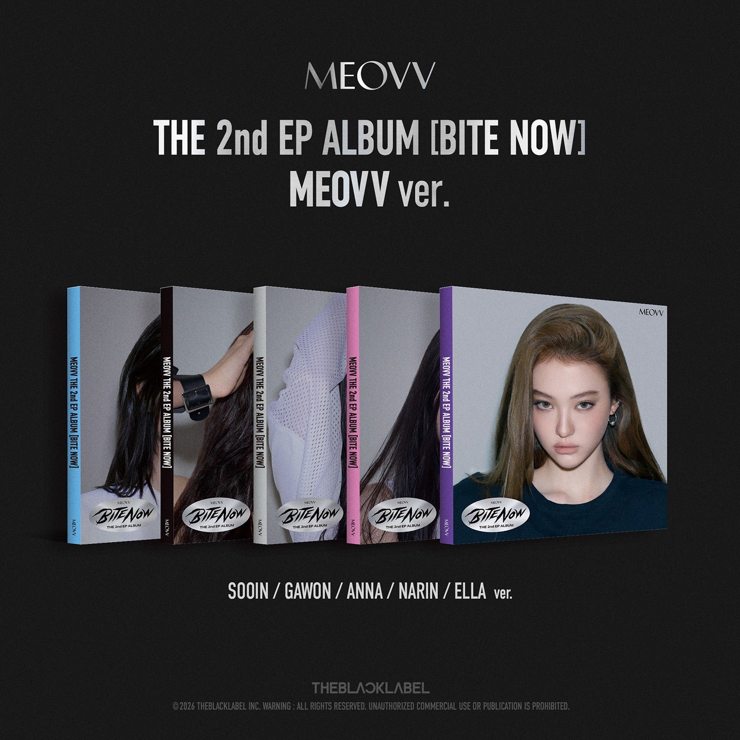 MEOVV - THE 2nd EP ALBUM [BITE NOW] (MEOVV ver.) (Random 1 of 5) - Kpop Album Koolseoul