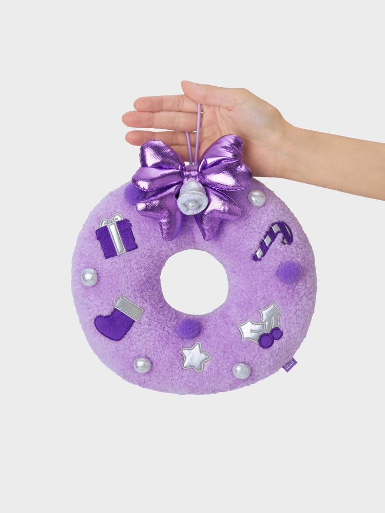 [Family Sale] BT21 mini minini HOLIDAY WREATH PLUSH PU