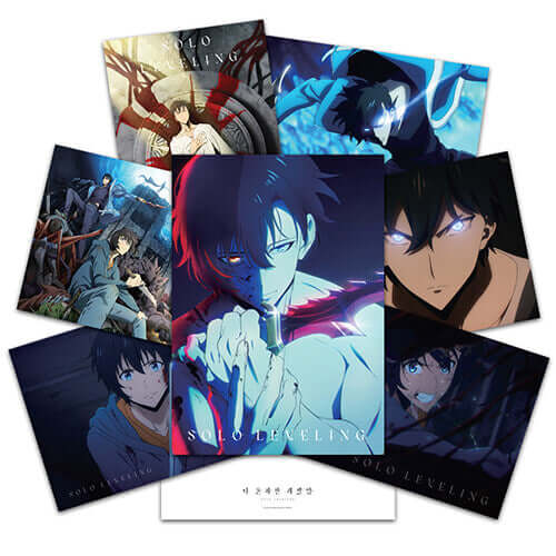 SOLO LEVELING POSTER COLLECTION (7EA) - Korean manhwa, SOLO LEVELING POSTER COLLECTION (7EA) series, original Korean edition