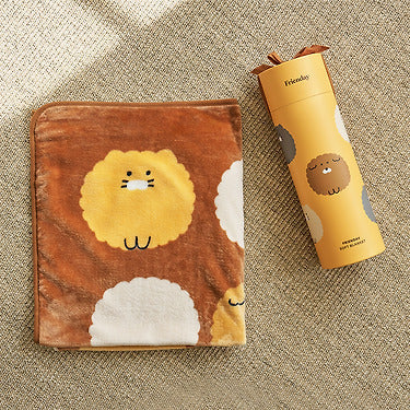 Kakao Friends - Frienday Blanket Brown Chunsik