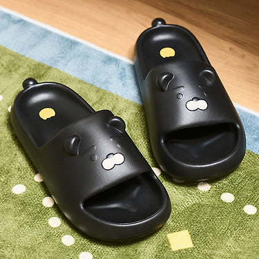 Black Slippers Homme Ryan - Korean kawaii Kakao Friends | Koolseoul