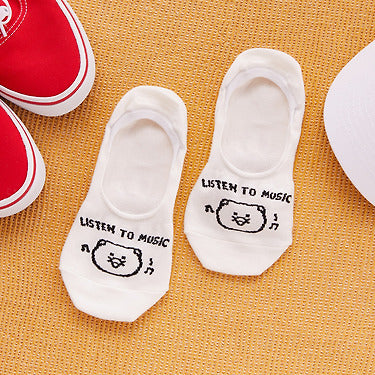 White Chunsik Socks - Official Kakao Friends merchandise | Koolseoul