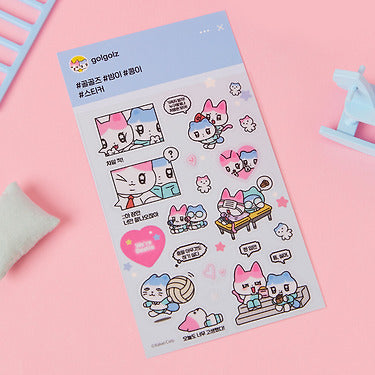 Kakao Friends - Transparentautocollant Blue Sticker