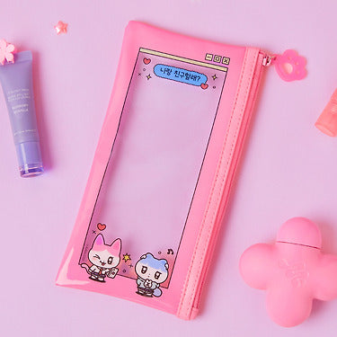 TransparentPochette Pouch - Authentic Kakao Friends from Korea | Koolseoul