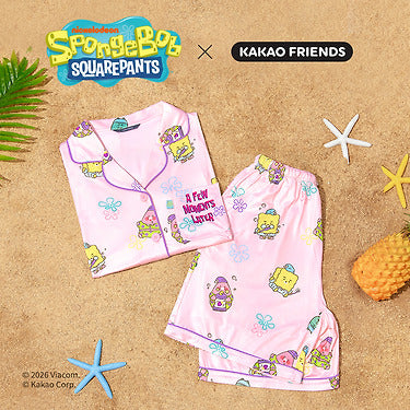 Kakao Friends - スポンジボブxフレンズ レディースパジャマ フレンズ