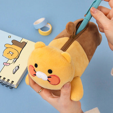 Chunsik Plush Pencil Case Desk Accessory - Korean kawaii Kakao Friends | Koolseoul