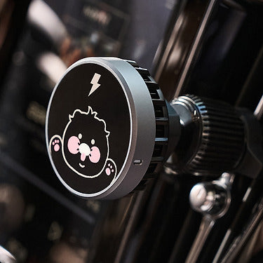Black Qi2 Car Chargeur Chunsik - Korean kawaii Kakao Friends | Koolseoul