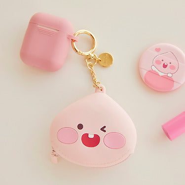 Silicone Wallet Little Apeach Coin Purse - Korean kawaii Kakao Friends | Koolseoul