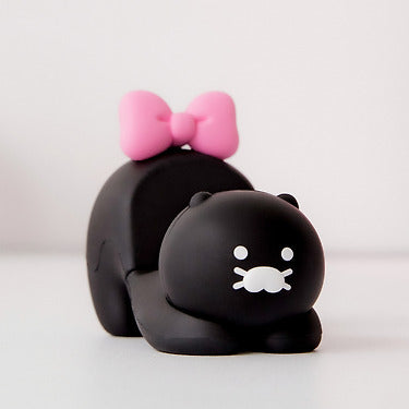 Black Figurine Chunsik Phone Holder - Authentic Kakao Friends from Korea | Koolseoul