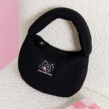 Black MiniTote Bag Chunsik - Authentic Kakao Friends from Korea | Koolseoul