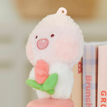 Keychain Plush Little Apeach - Authentic Kakao Friends from Korea | Koolseoul