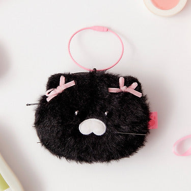 Black MiniPochette Chunsik Pouch - Authentic Kakao Friends from Korea | Koolseoul